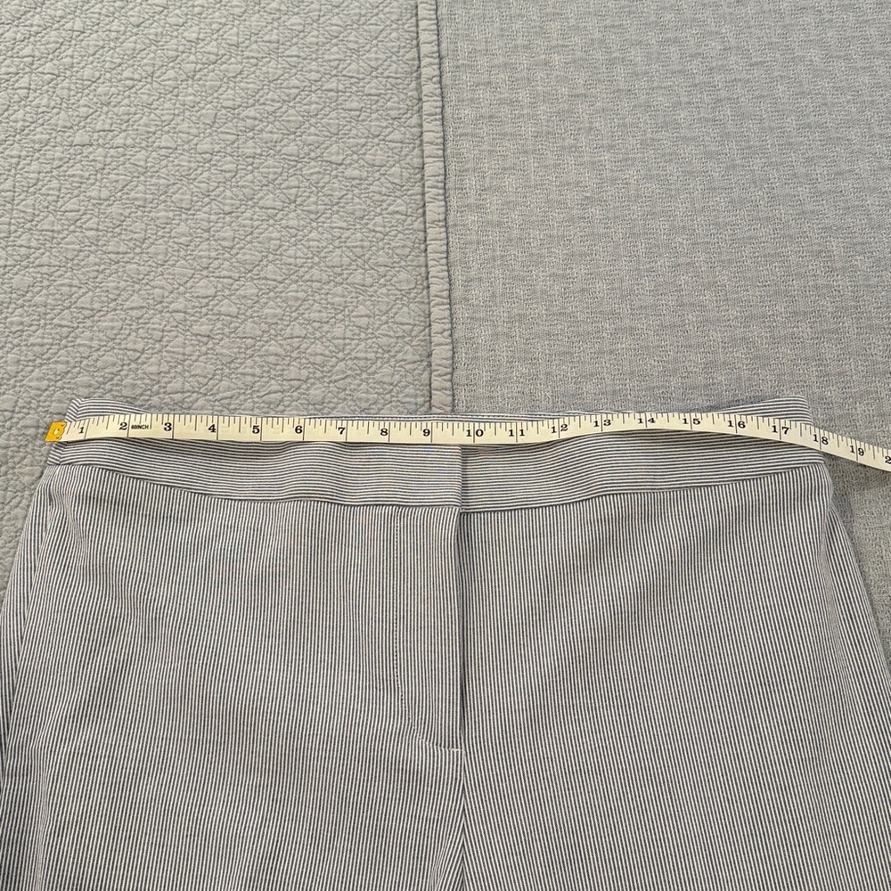 Talbots Blue and White Seersucker Striped Jacket and Pants - Picture 12 of 13